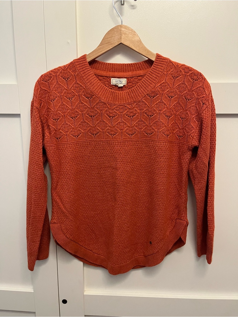Fat Face Women's Crewneck Sweater in Rust